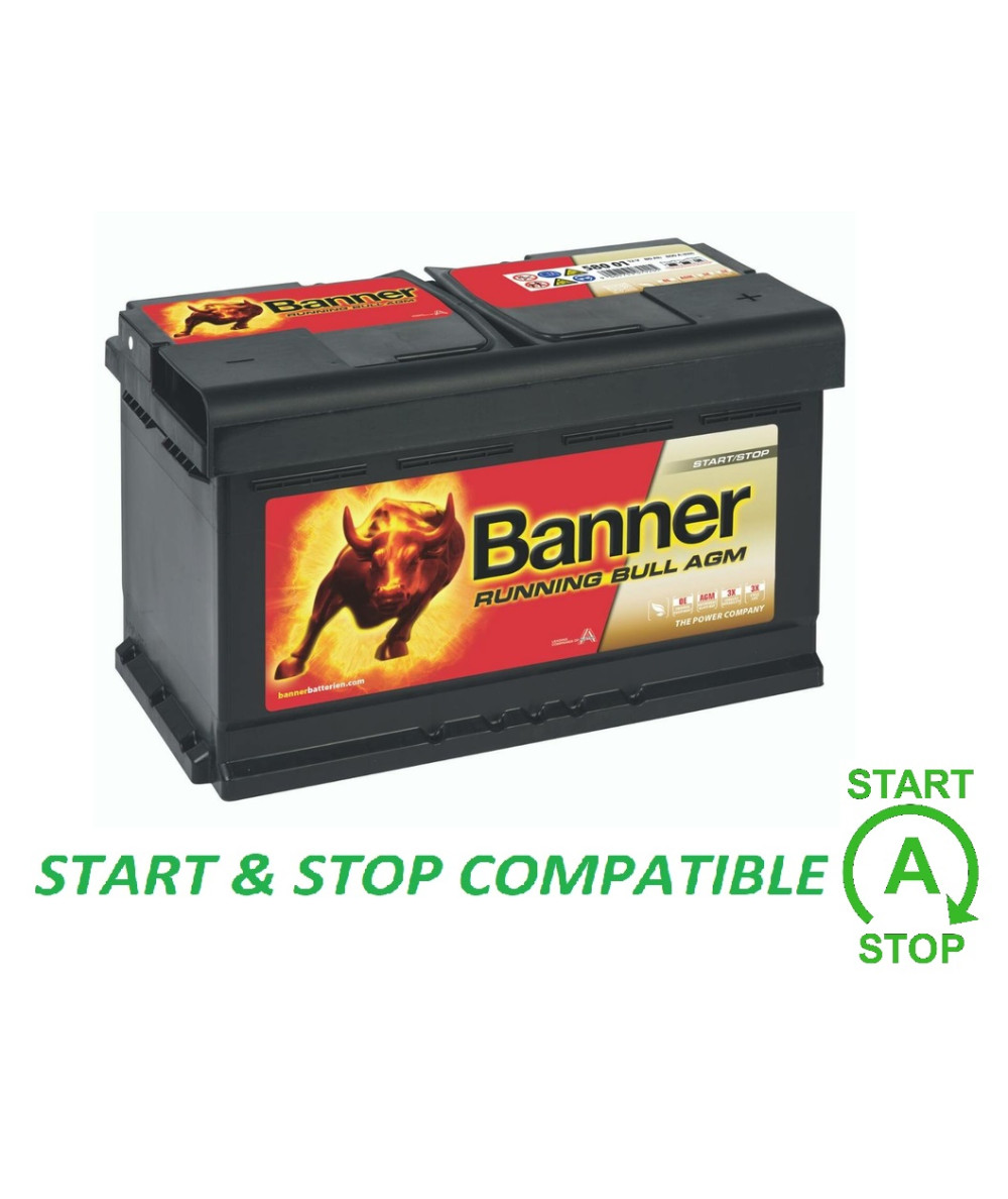 Armor Energie  Batterie BANNER AGM 58001 Start and Stop