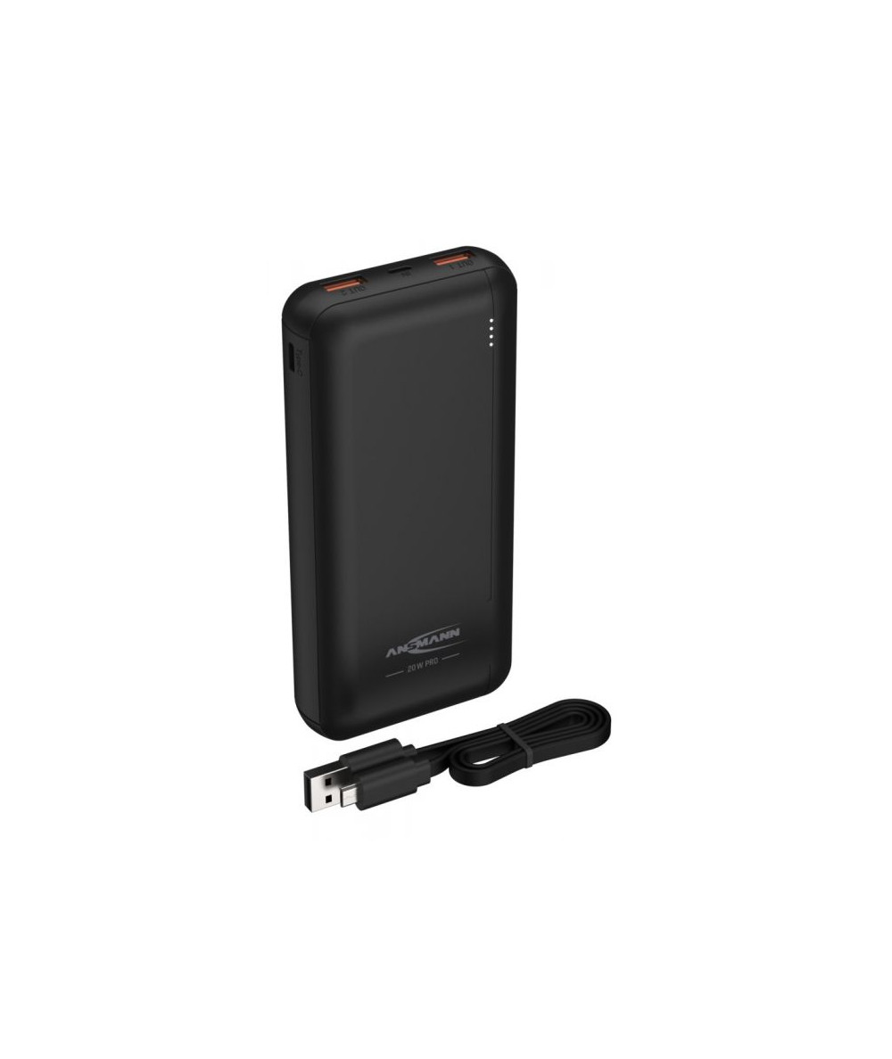 VARTA Batterie Externe 20000mAh, Power Bank, Power on Demand avec 4